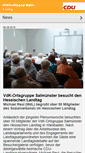 Mobile Screenshot of cdu-main-kinzig.de